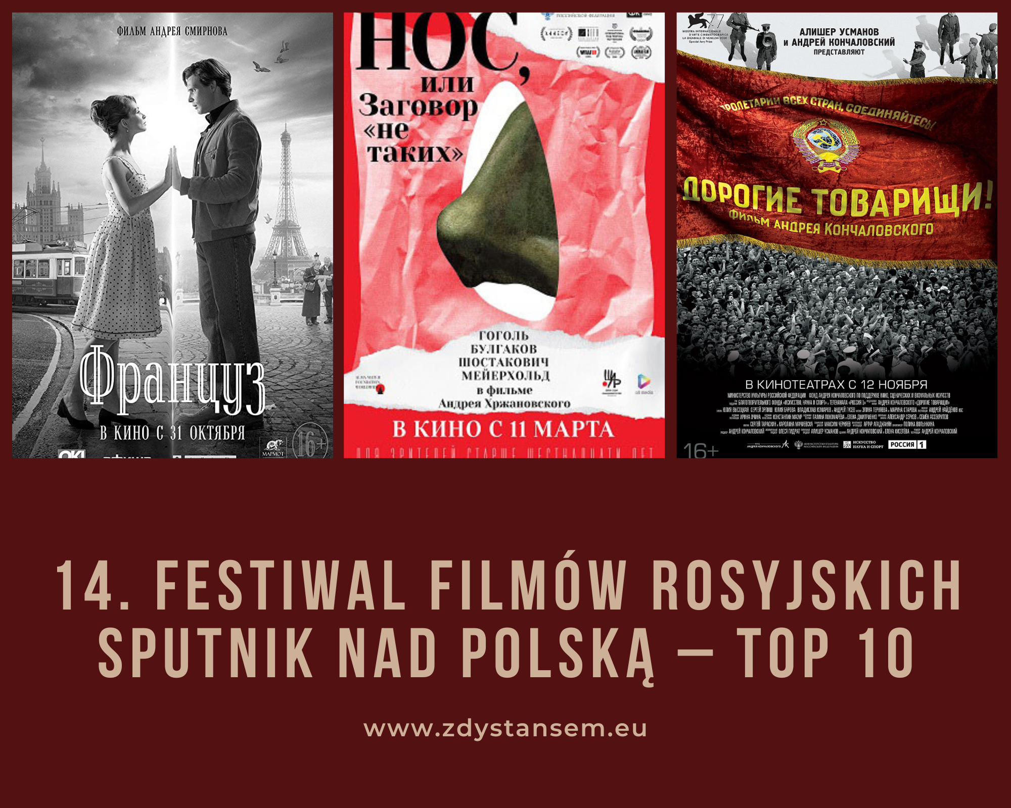 14. Festiwal Filmów Rosyjskich Sputnik nad Polską – top 10